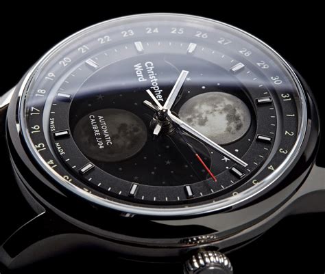 Christopher Ward C1 Moonglow moonphase watch .